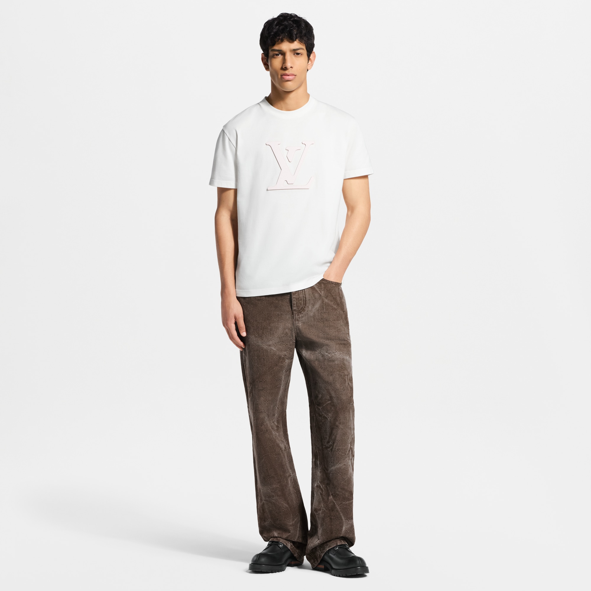 p*i様 LOUIS VUITTON モノグラム 半袖ブラウス ホワイト White All Ready-to-Wear Ready-to-Wear | LOUIS VUITTON